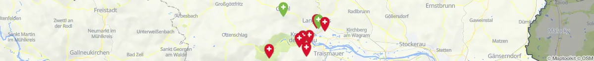 Map view for Pharmacy emergency services nearby Krems (Land) (Niederösterreich)